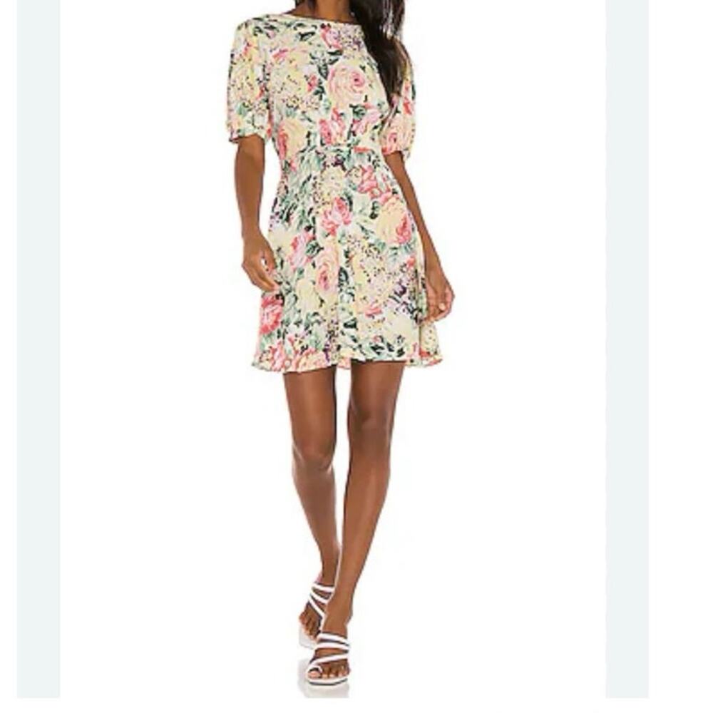 Faithfull The Brand Sidonie Venissa Floral Mini Dress NWT Size 6 Medium Romantic - Picture 3 of 16